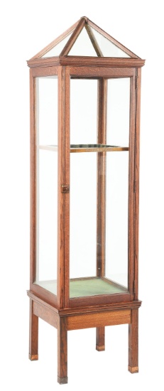 WINCHESTER GLASS RIFLE CABINET.