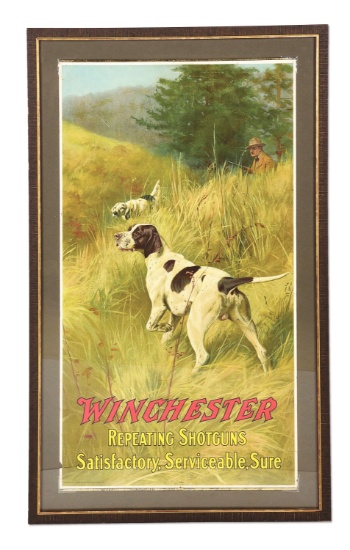 WINCHESTER CALENDER ADVERTISING SIGN.