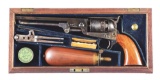 (A) CASED HIGH CONDITION COLT LONDON 1851 NAVY PERCUSSION REVOLVER.