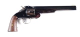 (A) HIGH CONDITION BLUE SMITH AND WESSON AMERICAN SINGLE ACTION REVOLVER.