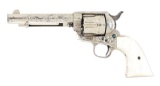 (A) NIMSCHKE ENGRAVED COLT SINGLE ACTION ARMY REVOLVER.