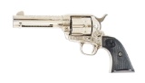(C) BENCHMARK CONDITION FACTORY ENGRAVED PRE-WORLD WAR II COLT SINGLE ACTION ARMY REVOLVER.