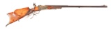 (C) AUSTRIAN 8.15X46R SCHUETZEN TAKEDOWN SINGLE SHOT RIFLE.