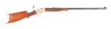 (C) STEVENS 44 -1/2 ACTION MODEL 49 WALNUT HILL SINGLE SHOT RIFLE.