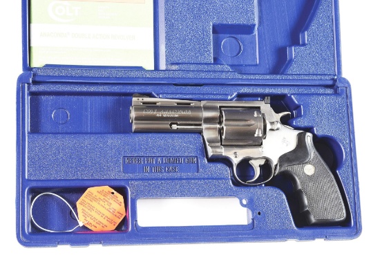 (M) COLT ANACONDA .44 MAGNUMN REVOLVER WITH CASE.