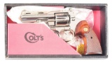 (C) BOXED NICKEL FINISHED COLT PYTHON .357 MAGNUM DOUBLE ACTION REVOLVER (1968).