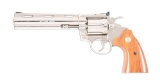 (M) NICKEL FINISH COLT CUSTOM SHOP DIAMONDBACK DOUBLE ACTION REVOLVER (1983).