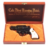 (M) S. KAMYK SIGNED COLT CUSTOM SHOP LAWMAN MK III .357 MAGNUM DOUBLE ACTION REVOLVER WITH CASE (197