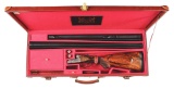 (M) PERUGINI & VISINI COMBINATION DOUBLE RIFLE AND SIDE BY SIDE SHOTGUN WITH CASE.