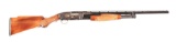 (C) ENGRAVED WINCHESTER MODEL 12 SLIDE ACTION SHOTGUN WITH CUSTOM CASE.