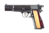 (C) GERMAN WWII 6TH SS MOUNTAIN DIVISION FN BROWNING HI-POWER SEMI-AUTOMATIC PISTOL CAPTURED BY BRIG