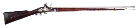 (A) A FLINTLOCK RIFLE IN THE STYLE OF A THIRD MODEL BROWN BESS RIFLE.