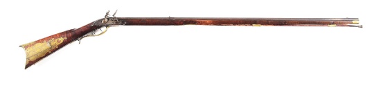 (A) WESTERN PENNSYLVANIA FLINTLOCK KENTUCKY RIFLE.