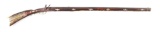 (A) CONTEMPORARY FLINTLOCK KENTUCKY LONGRIFLE WITH 22 SILVER INLAYS.