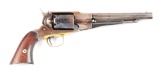 (A) REMINGTON 1861 NAVY .36 PERCUSSION REVOLVER WITH HOLSTER.