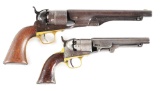 (A) LOT OF 2: COLT 1860 ARMY AND POCKET NAVY REVOLVERS.