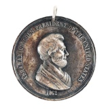 SILVER 1862 ABRAHAM LINCOLN INDIAN PEACE MEDAL.