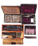 CIVIL WAR PERIOD MEDICAL OUTFIT INCLUDING A MEDICAL AMPUTATION SET, OPTHAMOLOGY SET, AND OP AND 49 G