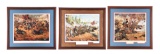 LOT OF 3: FRAMED AND SIGNED CONFEDERATE PRINTS BY DON TROIANI.