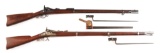 (A) LOT OF 2: SPRINGFIELD 1884 TRAPDOOR AND SPRINGFIELD 1866 TRAP DOOR SINGLE SHOT RIFLES