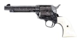 (A) CUSTOM ENGRAVED COLT SINGLE ACTION ARMY REVOLVER (1893).