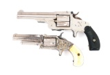(A) LOT OF 2: SMITH AND WESSON BABY RUSSIAN AND MARLIN MODEL 32 STANDARD REVOLVERS