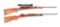 (C) LOT OF 2: SPORTERIZED K98 MAUSER BOLT ACTION RIFLES