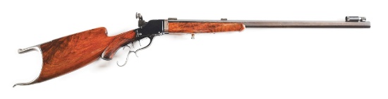 (C) WINCHESTER MODEL 1885 SINGLE SHOT SCHUETZEN RIFLE.