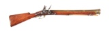 (A) A GOOD, EARLY, PROBABLY ENGLISH FLINTLOCK BLUNDERBUSS IN AN UNUSUALLY LARGE SIZE.