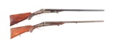 (C) LOT OF 2: PACHER AND LEUTHNER SIDE BY SIDE SHOTGUNS/ RIFLES.