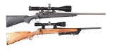 (M) LOT OF 2: REMINGTON 700 BOLT ACTION RIFLES WITH SCOPES.