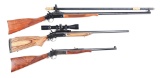 (M) LOT OF 3: H&R 1871 BUFFALO CALSSIC , ULTRA HUNTER, AND CLASSIC CARBINE SINGLE SHOT RIFLES