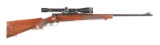 (C) WINCHESTER MODEL 70 PRE 64 CONVERTED TO 222 REMINGTON BOLT ACTION RIFLE