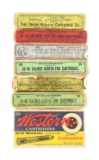 LOT OF 7: ANTIQUE BOXES OF .32-40 AMMUNITION.