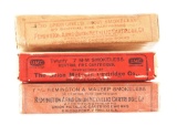 LOT OF 3: 3 BOXES OF REMINGTON/ UMC AMMUNITION.