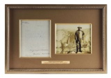 FRAMED LETTER SIGNED BY THEODORE ROOSEVELT