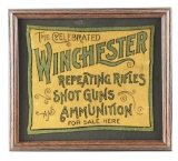 WINCHESTER GREEN ADVERTISING FELT.