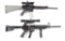 (M) LOT OF 2: OLYMPIC ARMS MFR SEMI AUTOMATIC RIFLES WITH SCOPES