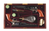 (A) CASED PAIR OF ULYSSES S. GRANT & ROBERT E. LEE COMMEMORATIVE COLT MODEL 1851 NAVY PERCUSSION REV