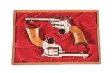 (C) LOT OF 2: COLT SINGLE ACTION ARMY FRONTIER SCOUT REVOLVERS