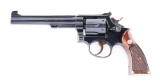 (C) SMITH AND WESSON K38 TARGET MASTERPIECE DOUBLE ACTION REVOLVER WITH BOX.