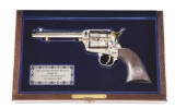 (M) COLT GERONIMO TRIBUTE COWBOY SINGLE ACTION REVOLVER WITH PRESENTATION CASE AND FACTORY BOX.
