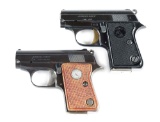 (C) LOT OF 2: COLT JUNIOR PISTOLS, ONE IN .25 ACP AND ONE IN .22 SHORT.