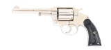 (C) NICKEL COLT POLICE POSITIVE SPECIAL .32-20 W.C.F. DOUBLE ACTION REVOLVER (1925).