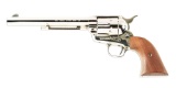 (M) EXCELLENT EARLY THIRD GENERATION NICKEL PLATED COLT SINGLE ACTION ARMY REVOLVER (1978).