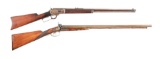(C) LOT OF 2: MARLIN MODEL 1894 LEVER ACTION RIFLE AND H&J.W. KING SIDE BY SIDE PERCUSSION SMOOTHBOR