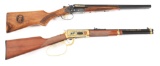 (M) LOT OF 2: EAA JOHN WAYNE COMEMMORATIVE SIDE BY SIDE COACH GUN AND WINCHESTER AMERICAN INDIAN COM