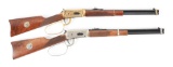 (M) LOT OF 2: WINCHESTER MODEL 1894 JOHN WAYNE COMMEMORATIVE LEVER ACTION RIFLES MATCHED SET