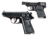 (M) LOT OF 2: FRANZ STOCK AND INTERARMS WALTHER PPK/S SEMI AUTOMATIC PISTOLS