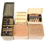 LOT OF 310 ROUNDS OF .50 BMG ARMOR PIERCING AND YELLOW TIP AMMO.